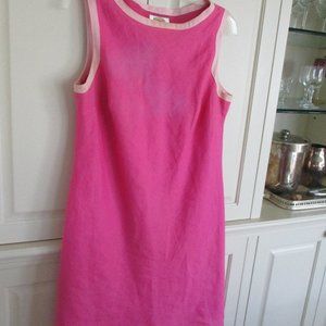 Talbots Irish Linen Pink Dress size 12